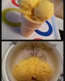 Creamy Mango Yogurt Ice Cream with Fruit Chunks