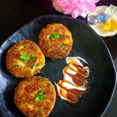 A picture of Okara (soya pulp) cutlet.