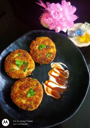 A picture of Okara (soya pulp) cutlet.