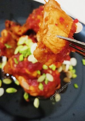 Foto resep Krengseng Ayam / Ayam Bumbu Merah