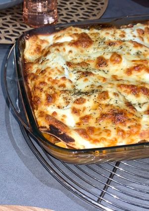 Une photo de Lasagne ratatouille, mozzarella et ricotta 🍲