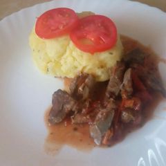 A picture of Cheese & Oregano mash potatoes.Local food contest Nairobi_ North.