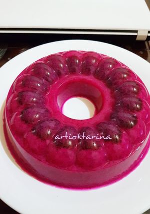 Foto resep Puding Buah Naga