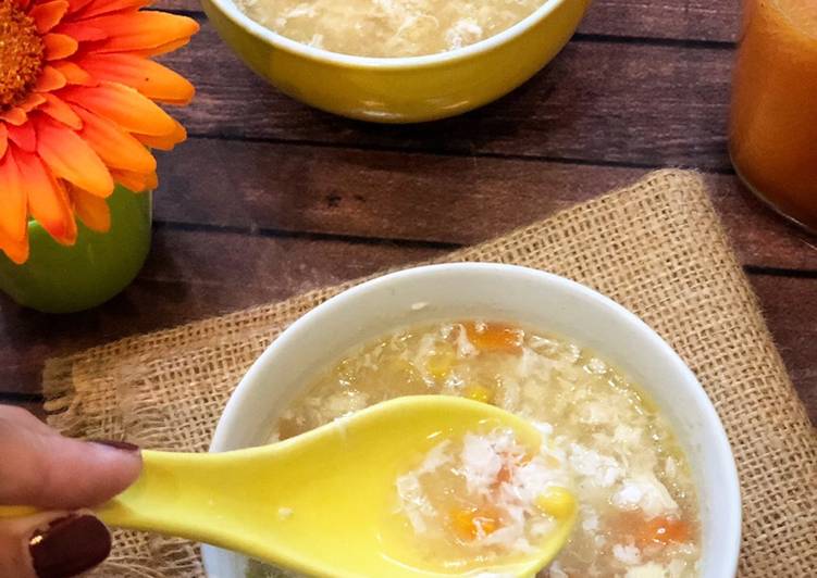 Recipe: Yummy Soup Jagung ala Tiger Kitchen