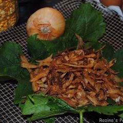 A picture of Crispy brown onions.