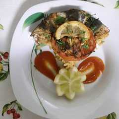 Una foto de Las sardinas con arroz al horno