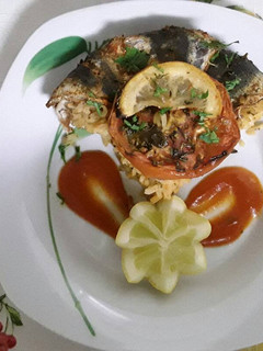 Una foto de Las sardinas con arroz al horno