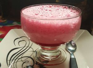 Una foto de Mousse frutal. ¡Light!