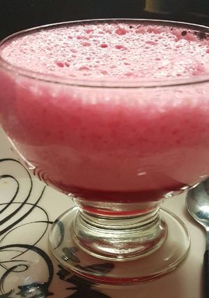 Una foto de Mousse frutal. ¡Light!