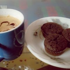 A picture of Chocolate cup cake.