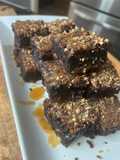 Spiked salted caramel brownies