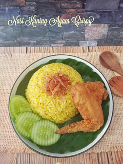 Foto resep Nasi kuning Ayam crispy