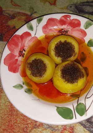 عکسی از دستور دسر سیب