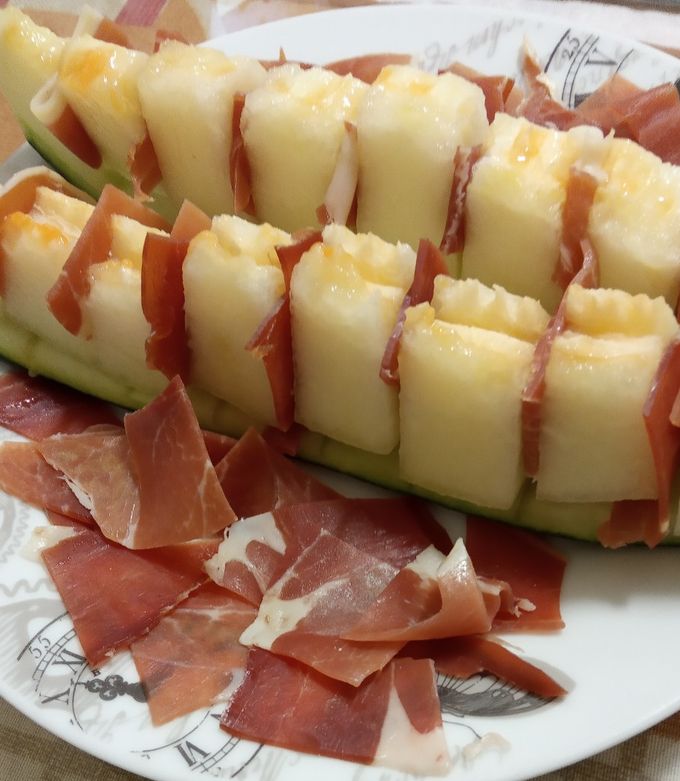 Foto principal de Brochetas de melón con jamón