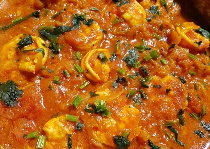 Simple Way to Prepare Homemade King prawn bhuna