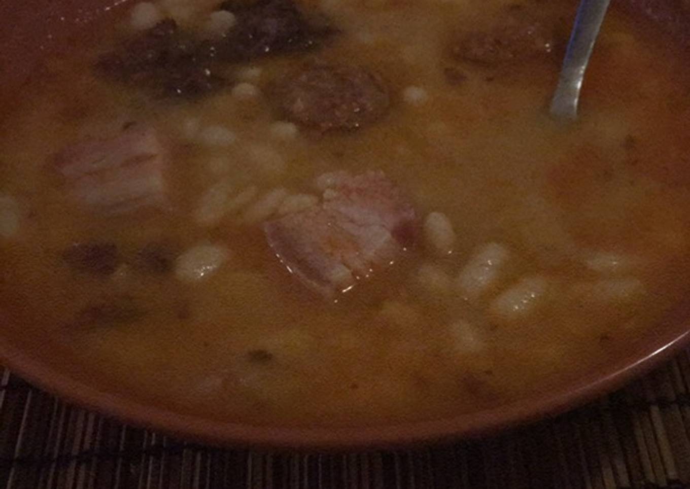 Fabada asturiana en olla exprés