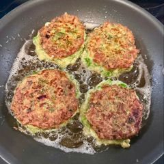 A picture of Zucchini and Kale Fritters.