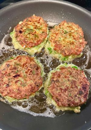 A picture of Zucchini and Kale Fritters.