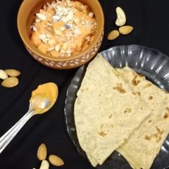 A picture of Kesar shrikhand.