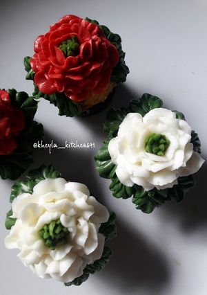 Foto resep Cup Cake Kelapa Merdeka #DirgahayuIndonesia