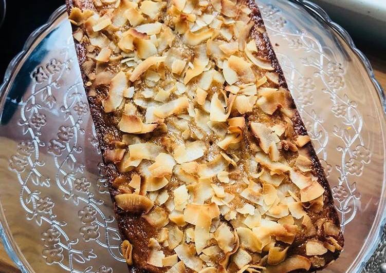 Cara Gampang Membuat Banana Bread W/ Coconut 🥥🍌 (Kue pisang kelapa) Anti Gagal