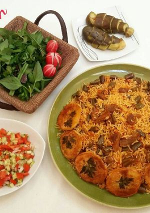 عکسی از دستور لوبیا پلو