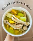 Canh chân gà hầm bí đỏ bí đao