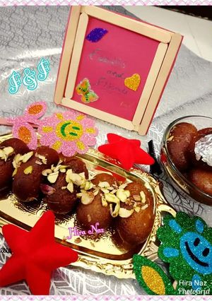 A picture of #GULAB_JAMUN #KoKabandCookpad #Foodies&Friends #ILoveMeetha!.
