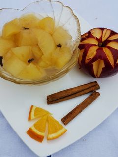 Narancsos fahéjas almakompót recept fotója