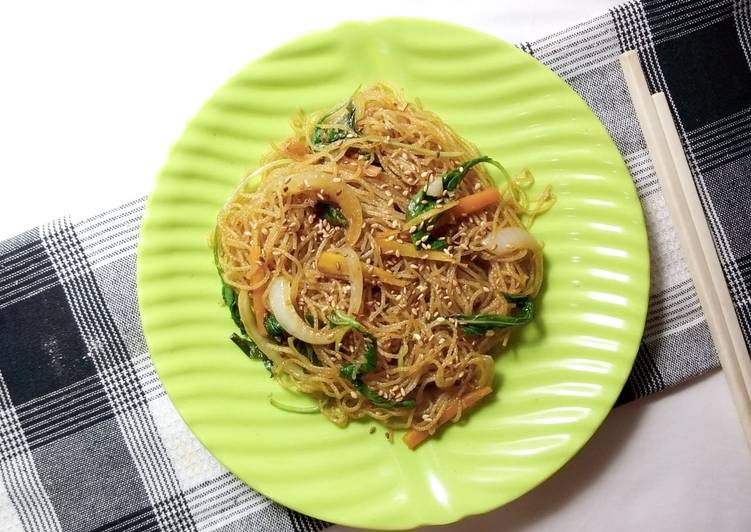 Langkah mengolah Japchae 잡채 Ala korea yang Menggugah Selera