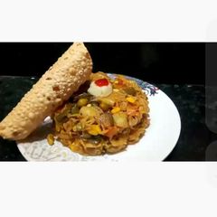 A picture of Macaroni Pulao.