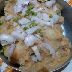 A picture of Aloo chokha.