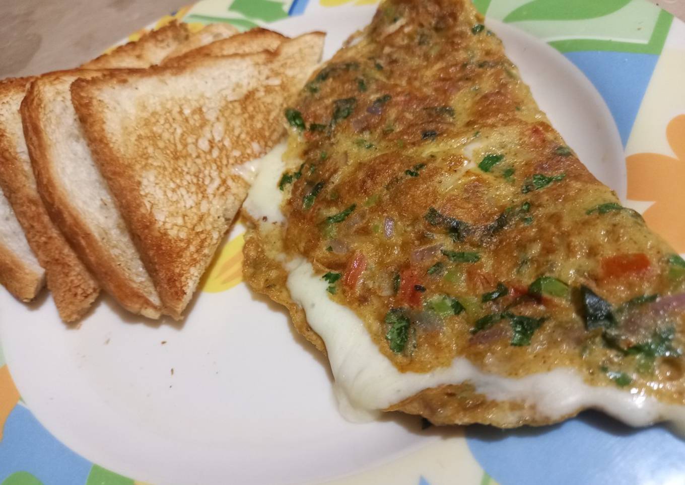 Recipe of Super Quick Homemade Cheese omelette 😋
