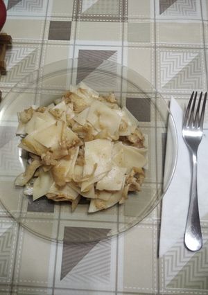 Káposztás tészta recept fotója