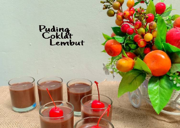 Puding coklat lembut