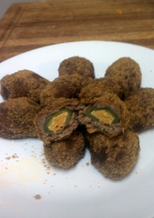 A picture of cw,s armadillo eggs.