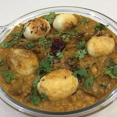 Lauki Chana Dal with boil egg A picture of Lauki Chana Dal with boil egg.