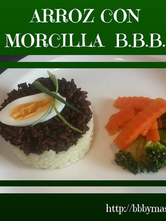 Una foto de Arroz con morcilla