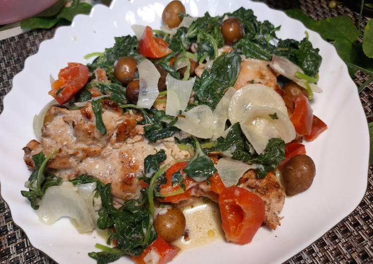 Resep Chicken Florentine versi mudah, Sempurna