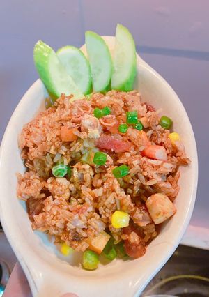 Hình của món Cơm chiên rau củ thập cẩm.