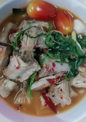 รูปของ JJ.4 แกงขนุนใส่กระดูกหมู🌿🌶️🍅🧄🌰🐖