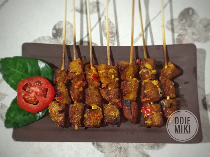  Resep gampang bikin Sate Daging Bumbu Rujak Vegetarian hidangan Lebaran yang enak