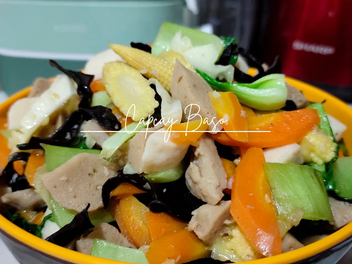 Cara Mudah Menyiapkan Resep #CAPCAY BAKSO yang Enak Banget Anti Ribet, Uenak Banget