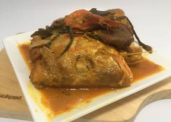 Mudah Cepat Memasak Gulai udang dan kepala kakap ala fe Praktis Enak