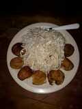 Creamy Spaghetti with Cheese Balls 🇸🇻