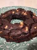 Brownie de manzana y plátano con nueces