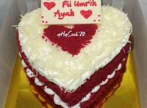 Foto resep Bolu Red Velvet Ekonomis (Tanpa Pasta Red Velvet)