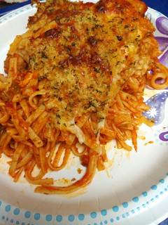 A picture of Meatball and Vegetable Spaghetti.