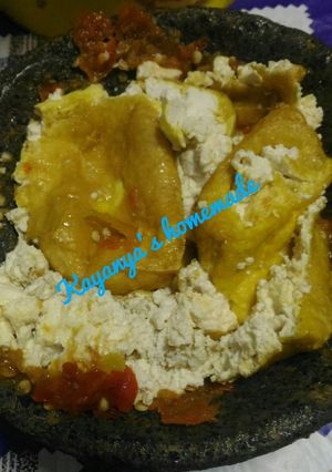 Foto resep Tahu penyet / sambal tahu