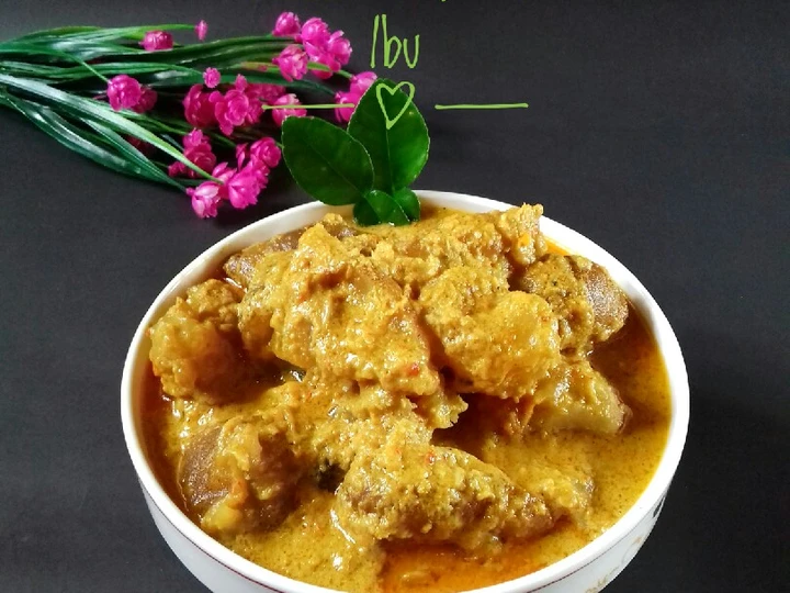 Langkah Gampang Membuat Resep Gulai Tunjang Ibu yang Enak Banget